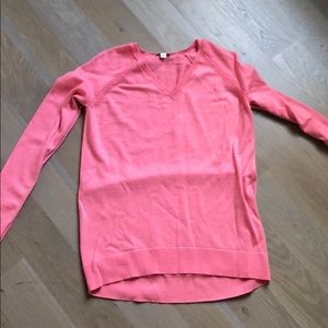 Pink V-neck Sweater